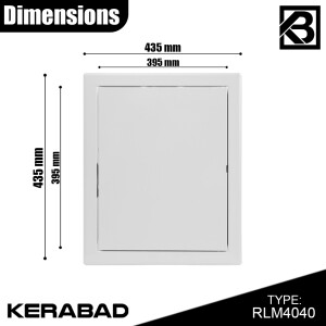 Revisionsklappe aus Stahlblech HxB:400x400mm