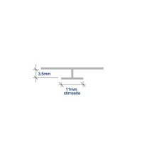 Verbindungsprofil für 3mm Rückwand 3m anthrazit