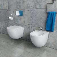 Hänge-WC + Bidet Randlos 48cm KB76-1-M-SET