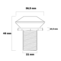 Blindstopfen Ø 40mm Weiß